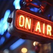 تابلوی ON AIR در استودیوی تکتا